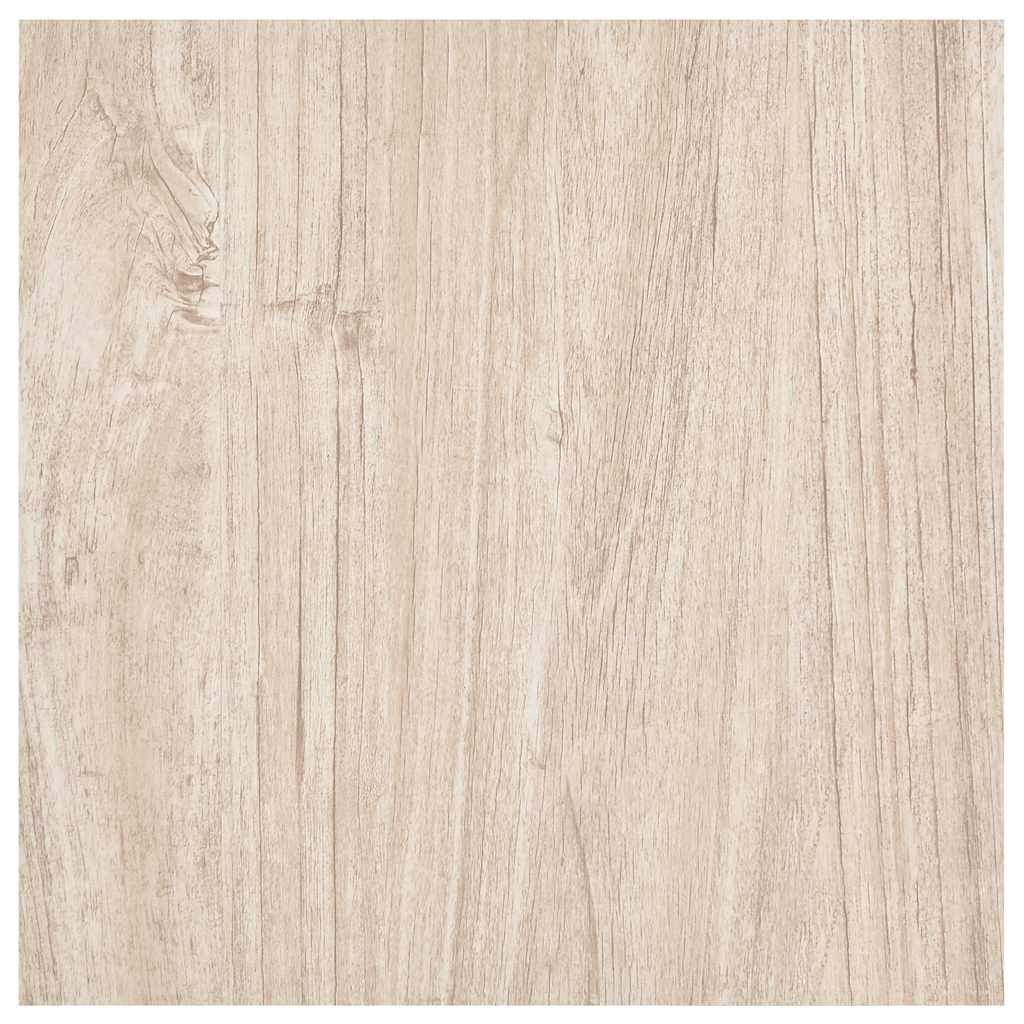 Selvklæbende gulvbrædder 20 stk. 1,86 m² pvc lysebrun - number 7.