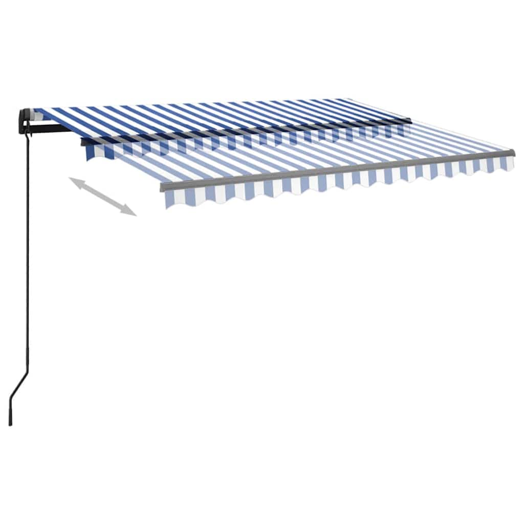 Arkise m. led svjetlost 3x2.5 m ručni rad - plava i bijela, 3 x 2,5 m, 1 - number 4.