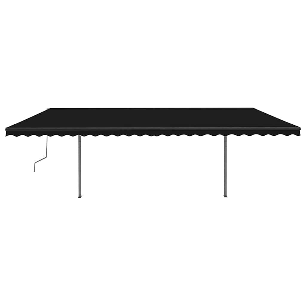 Awning with posts 3.5x2.5 m manual operation - anthracite gray, 3.5 x 2.5 m, 1 - number 5.