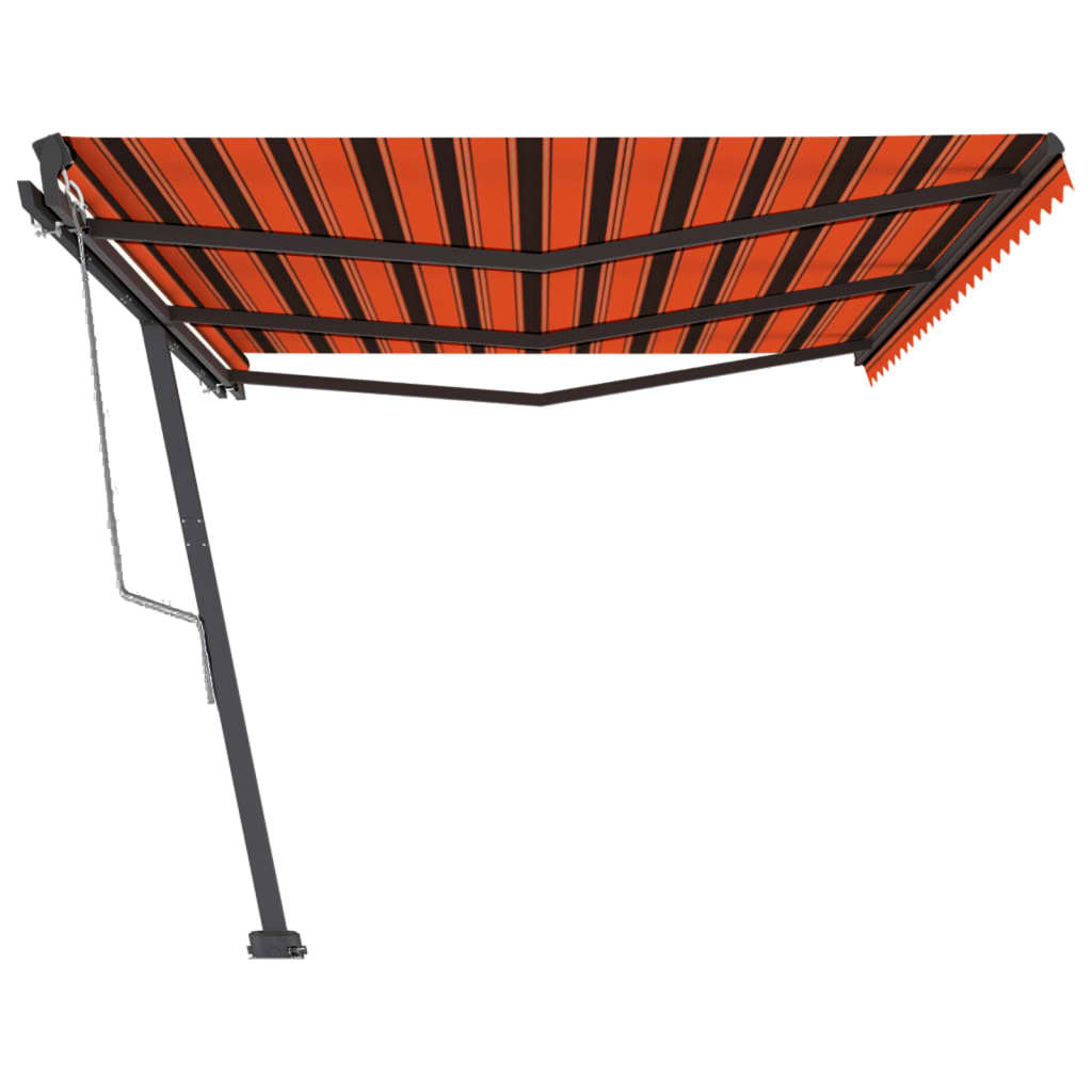 Freestanding awning 600x300 cm automatic operation orange/brown - number 4.