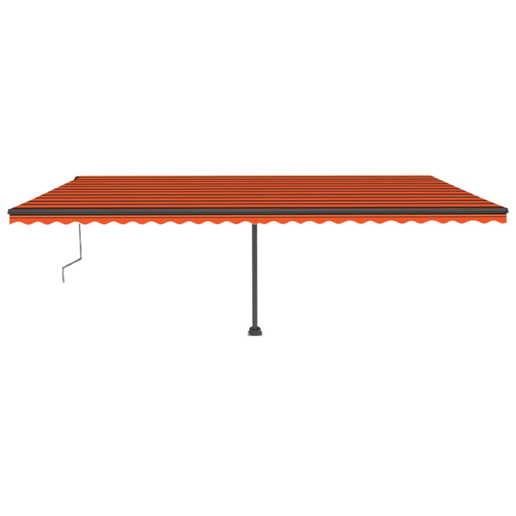 Freestanding awning 600x300 cm automatic operation orange/brown - number 3.