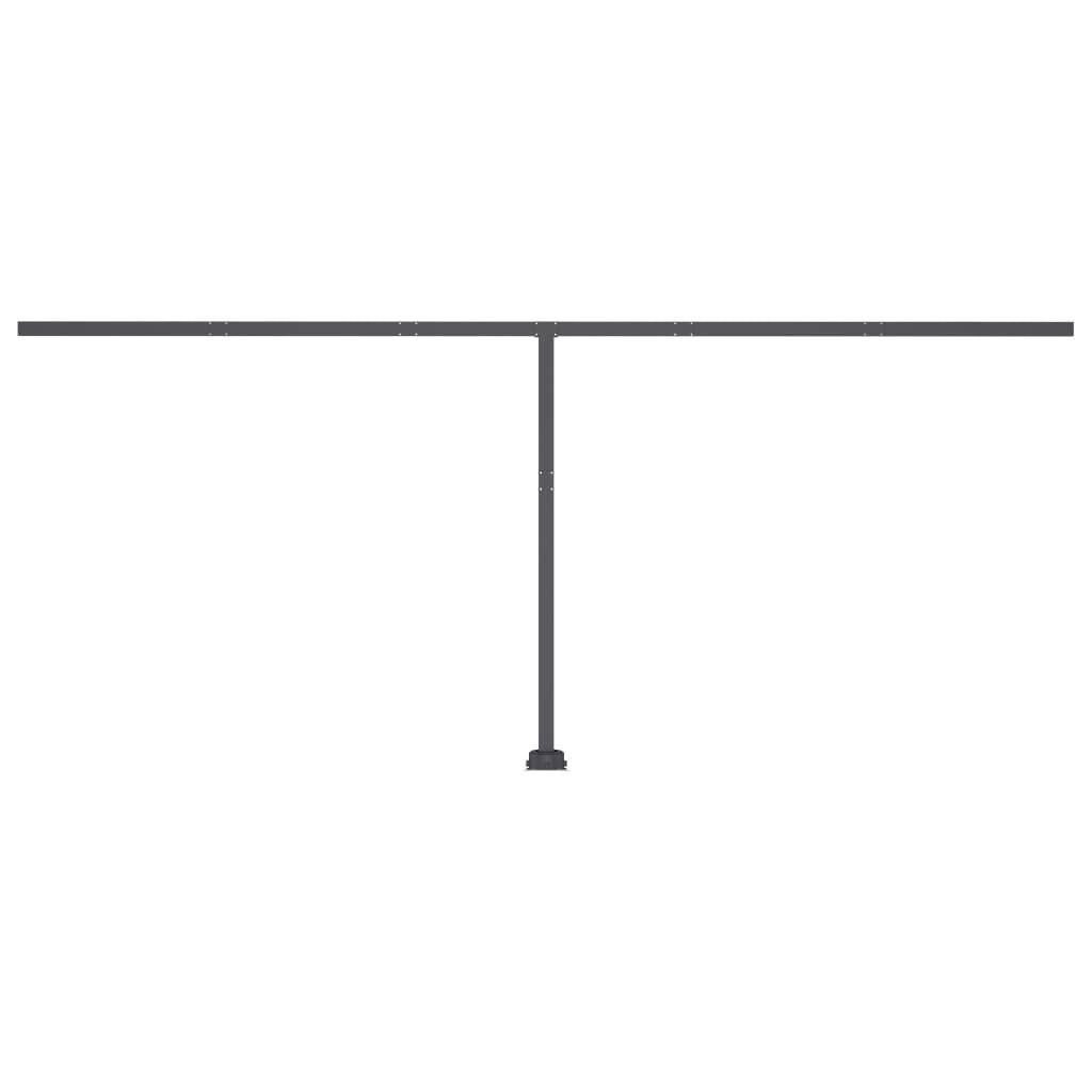 Fritstående markise manuel betjening gul/hvid - gul og hvid, 600 x 300 cm, 1 - number 8.