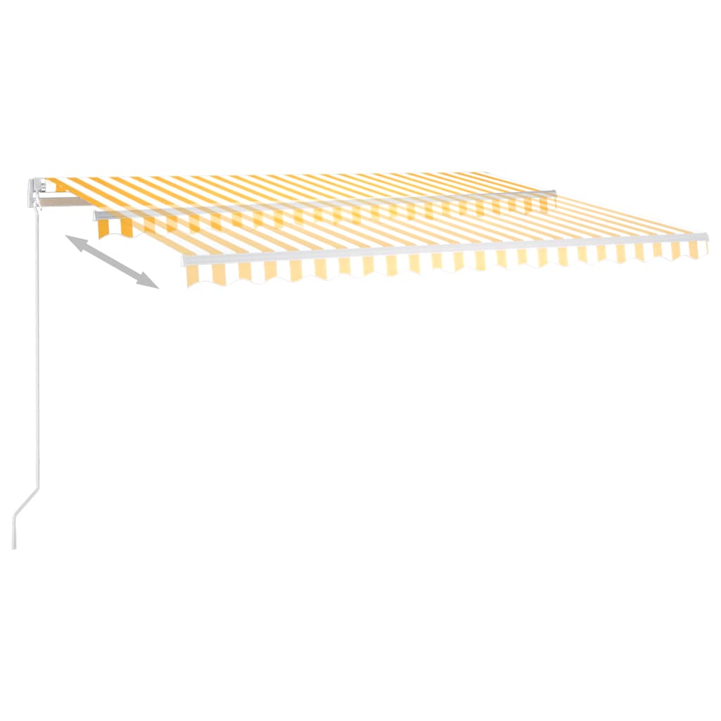 Arkise m. led + windsorsor 4x3.5 m automatic - yellow and white, 4 x 3.5 m, 1 - number 3.
