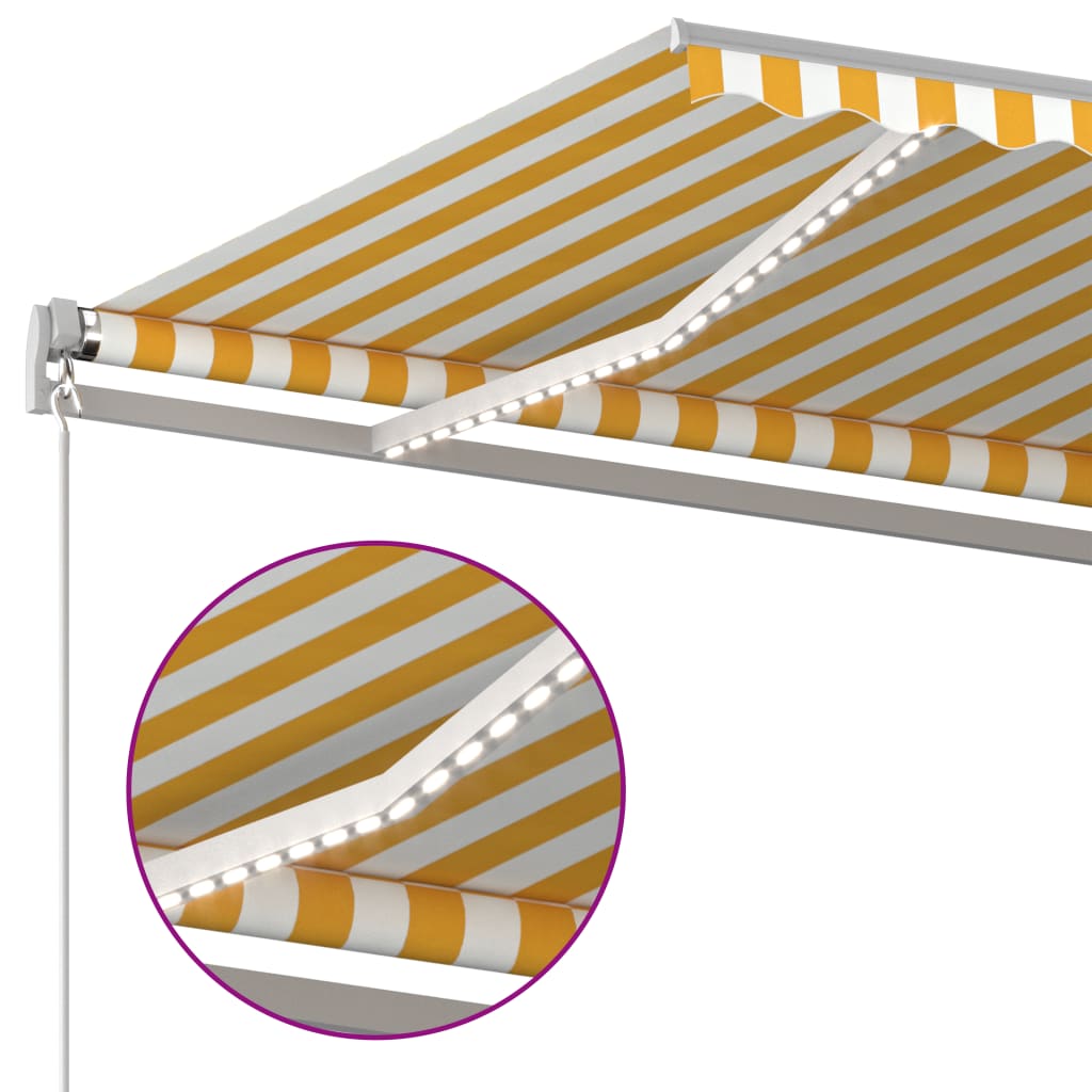 Arkise m. led + windsorsor 4x3.5 m automatic - yellow and white, 4 x 3.5 m, 1 - number 6.