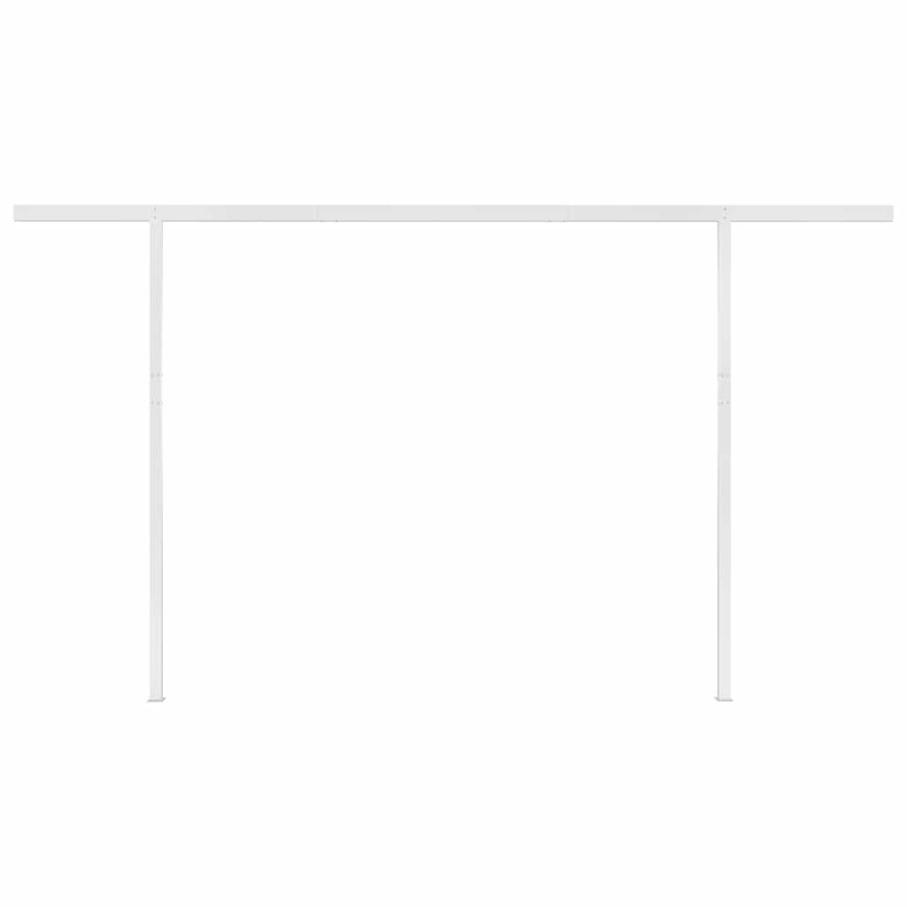 Markise m. led + vindsensor automatisk cremefarvet - creme, 4 x 3 m, 1 - number 7.