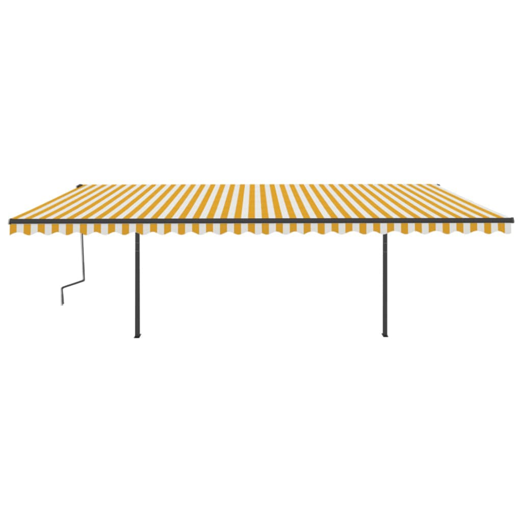 Tenda s automatskim upravljanjem stupovima - žuto bijela, 6 x 3 m, 1 - number 3.