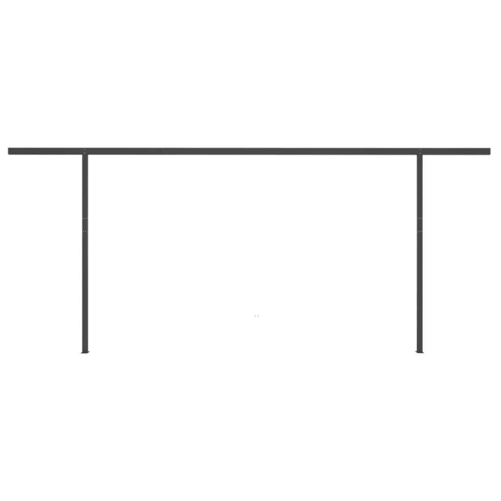 Tenda s automatskim upravljanjem stupovima - žuto bijela, 6 x 3 m, 1 - number 7.