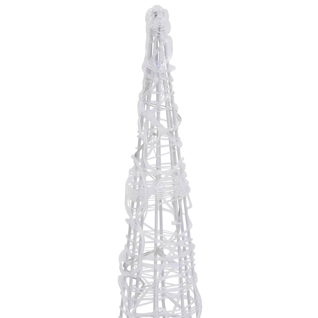 Pyramide lumineuse décorative à led en acrylique - bleu, 90 cm, 1 - number 4.