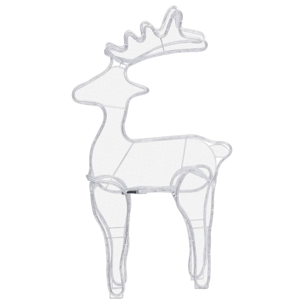 Rensdyrdekoration 60x24x89 cm 306 led'er trådnet - number 7.