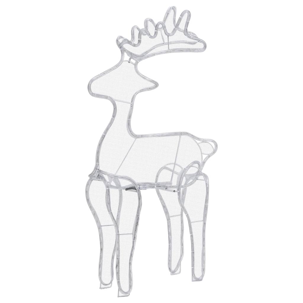 Rensdyrdekoration 60x24x89 cm 306 led'er trådnet - number 6.