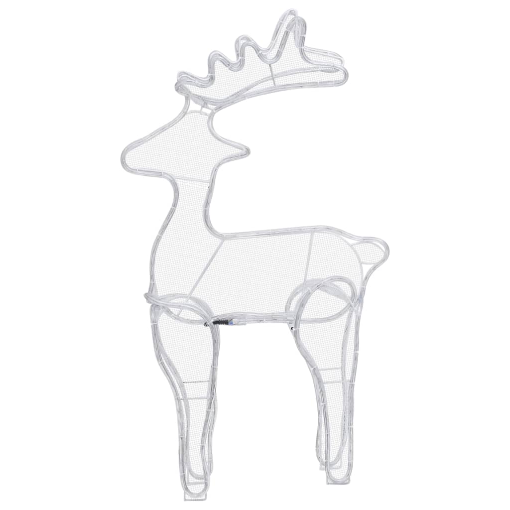 Rensdyrdekoration 60x24x89 cm 306 led'er trådnet - number 7.