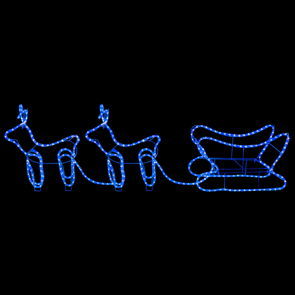 Décoration de noël d'extérieur avec renne et traîneau 576 leds - number 4.