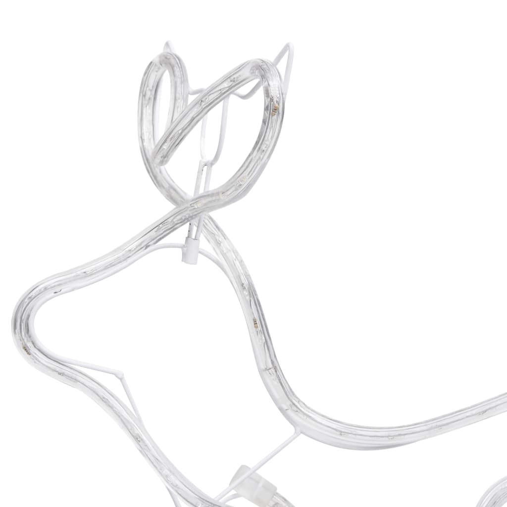 Décoration de noël d'extérieur avec renne et traîneau 576 leds - number 10.