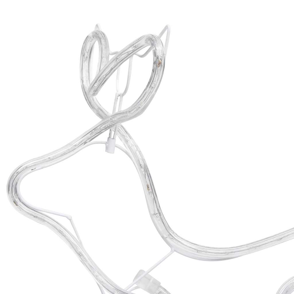 Décoration de noël d'extérieur avec renne et traîneau 576 leds - number 10.