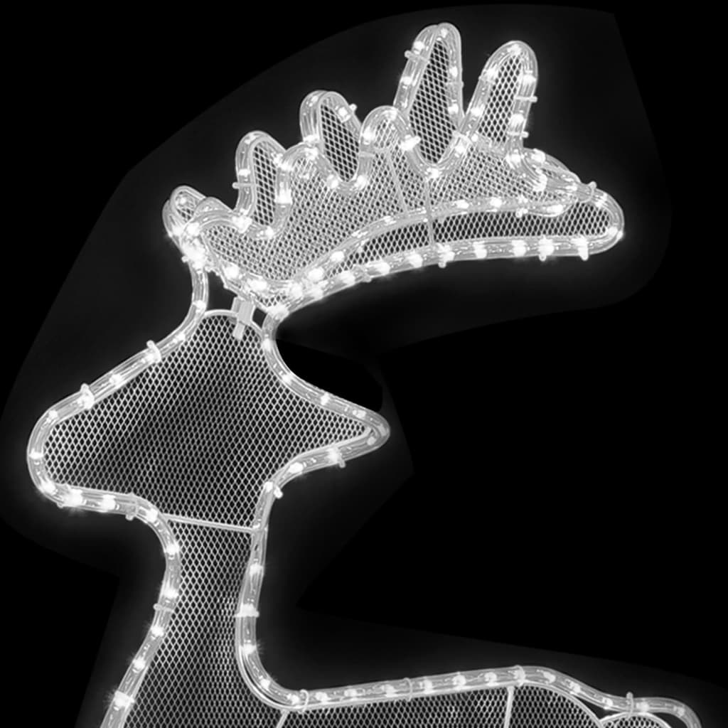 Décoration de renne 60x24x89 cm 306 led grillage - number 5.