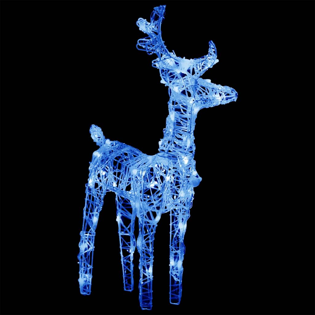 Figurine de noël renne et traîneau 160 leds 130 cm acrylique - number 3.