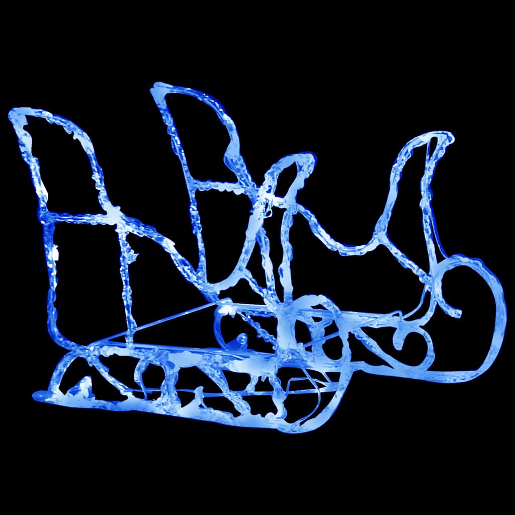 Figurine de noël renne et traîneau 160 leds 130 cm acrylique - number 4.