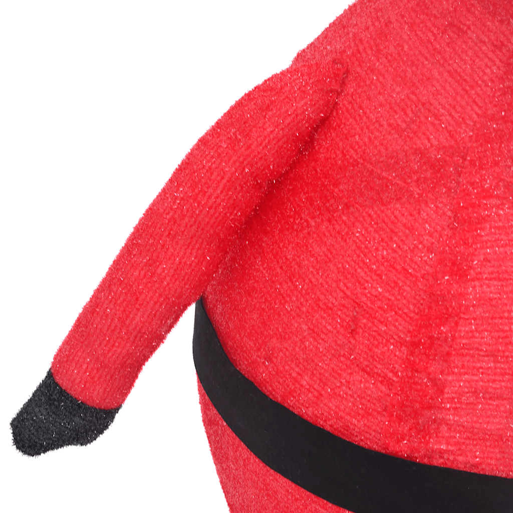 Dekorativ julemandsfigur m. led-lys 90 cm luksuriøst stof - number 8.