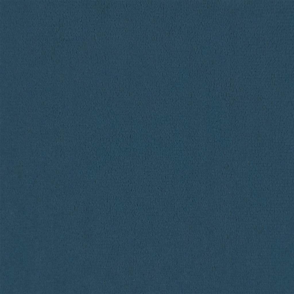 Lænestol fløjl - blå, 1, med fodskammel - number 10.