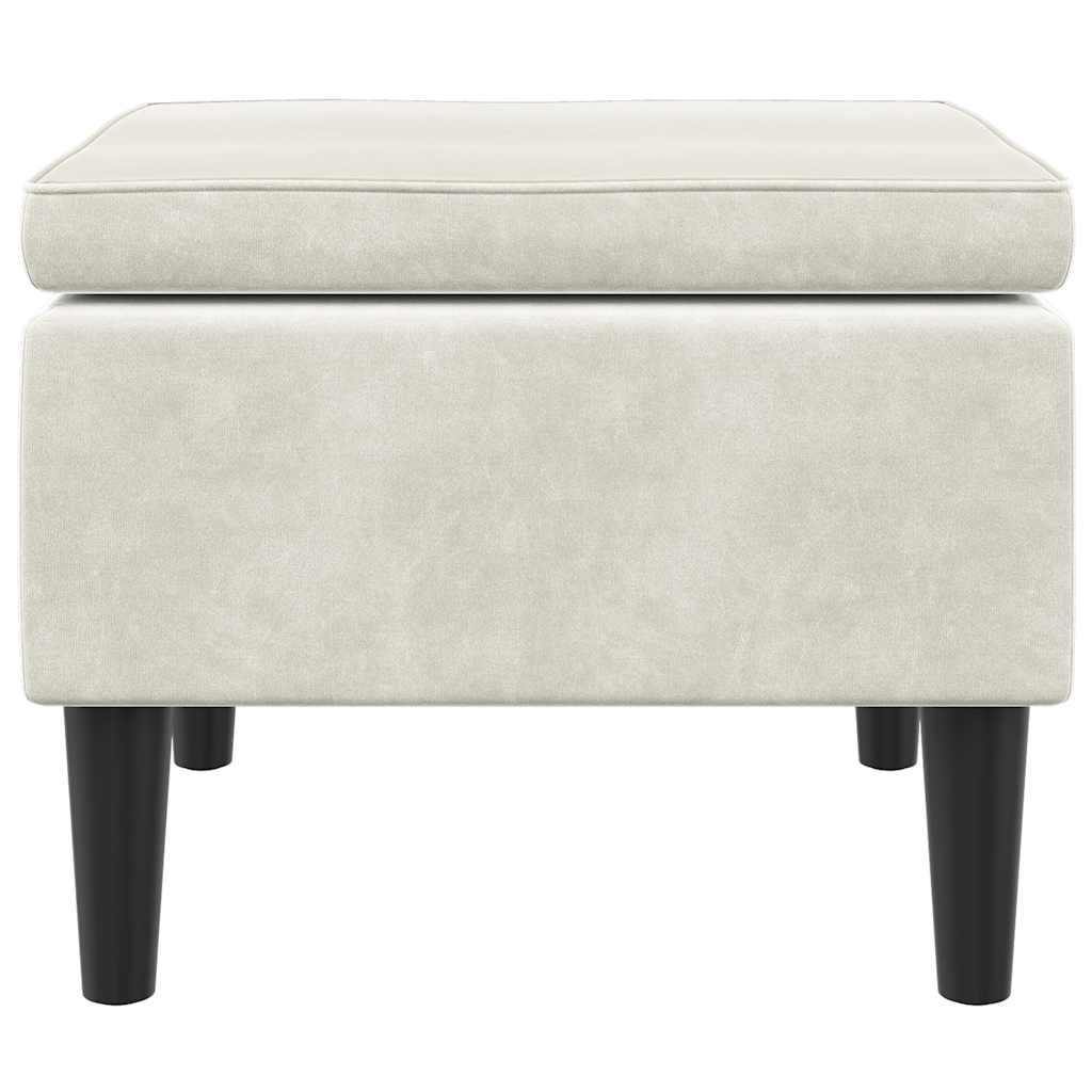 Tabure s drvenim nogama baršun krem boje - tamno zelene boje, 1 - number 3.