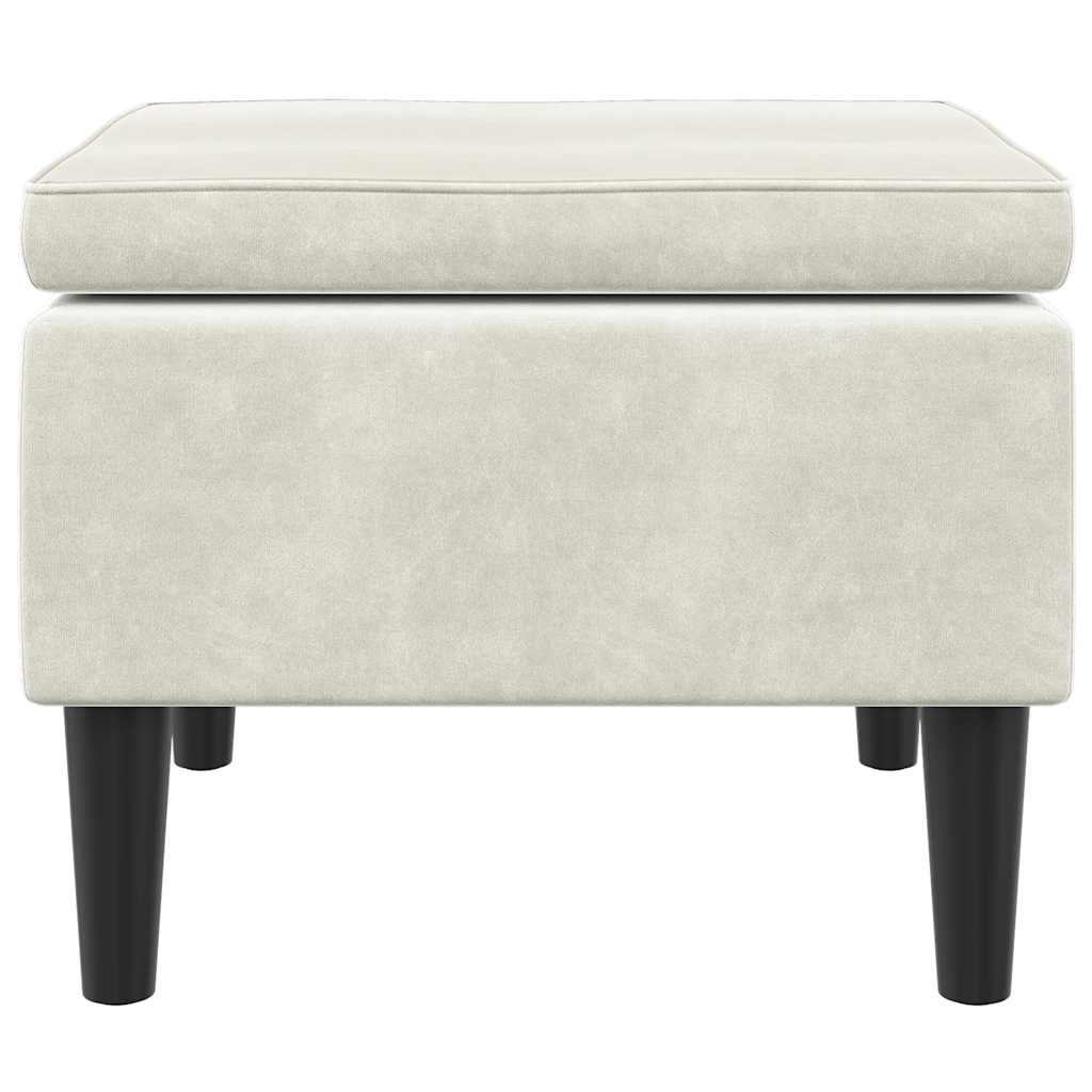 Tabure s drvenim nogama baršun krem boje - tamno zelene boje, 1 - number 4.