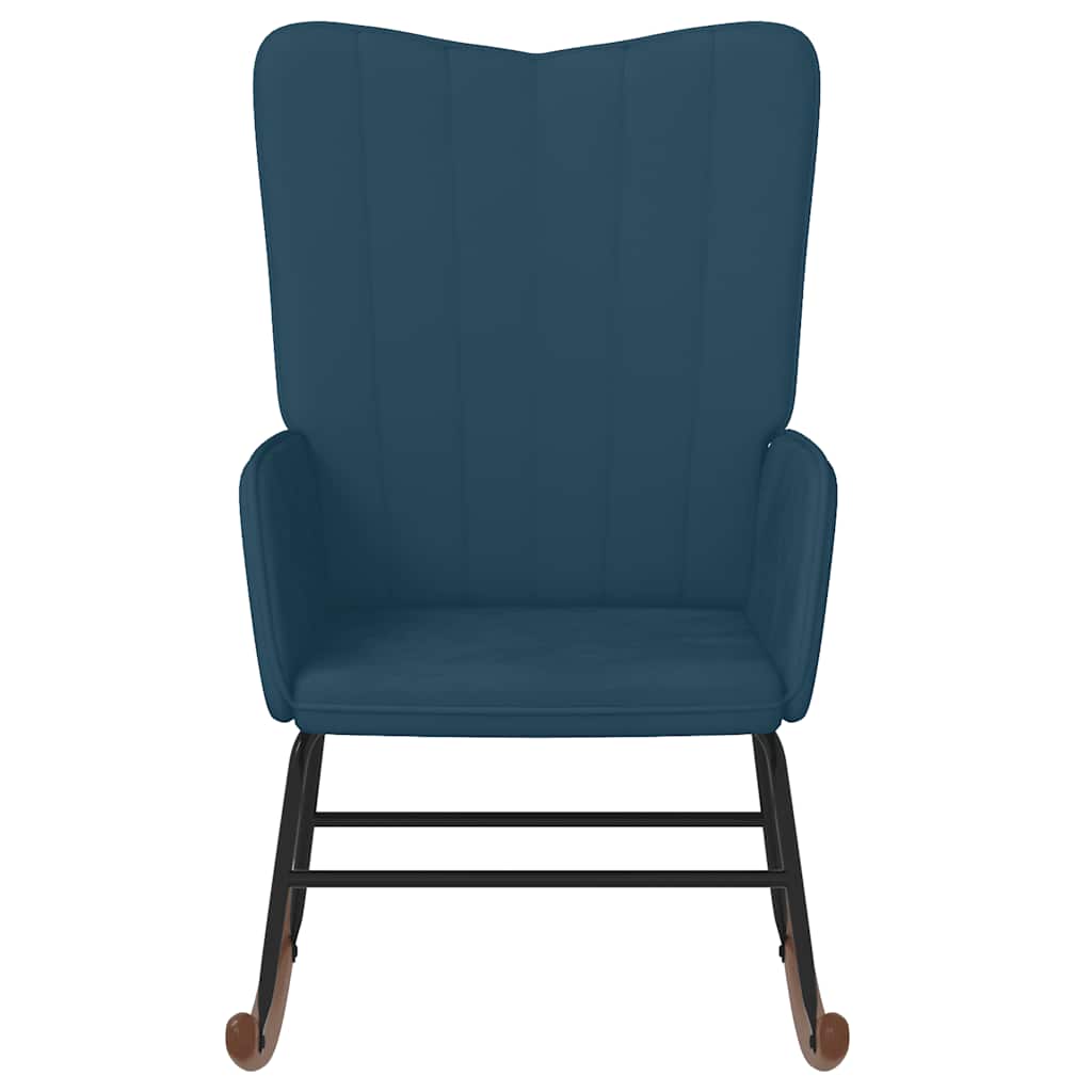 Gyngestol fløjl - blå, 1, uden fodskammel - number 3.