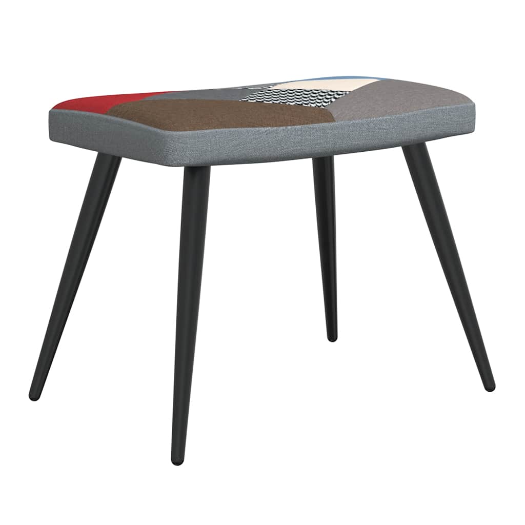 Fotelja s tabureom tkanina patchwork - number 6.