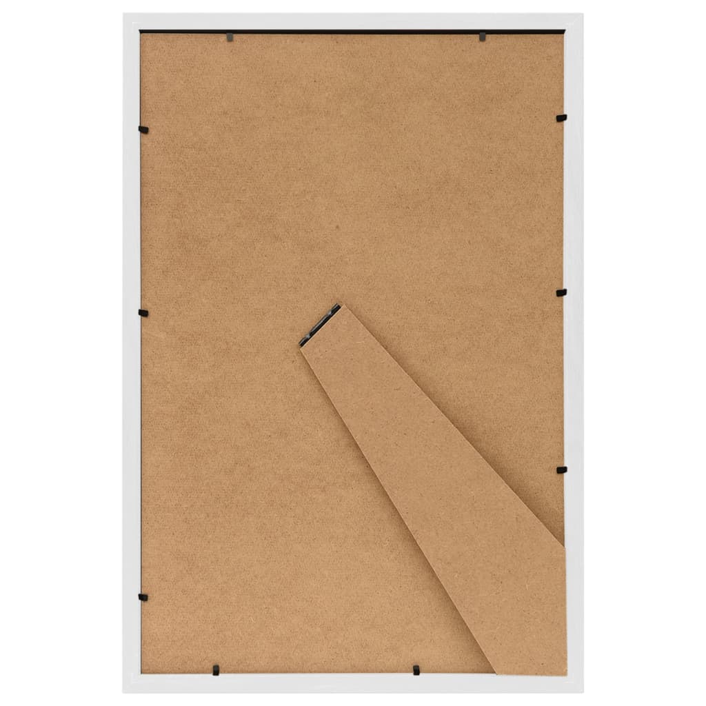 Billedrammer 3 stk. til bord 10x15 cm mdf hvid - number 5.