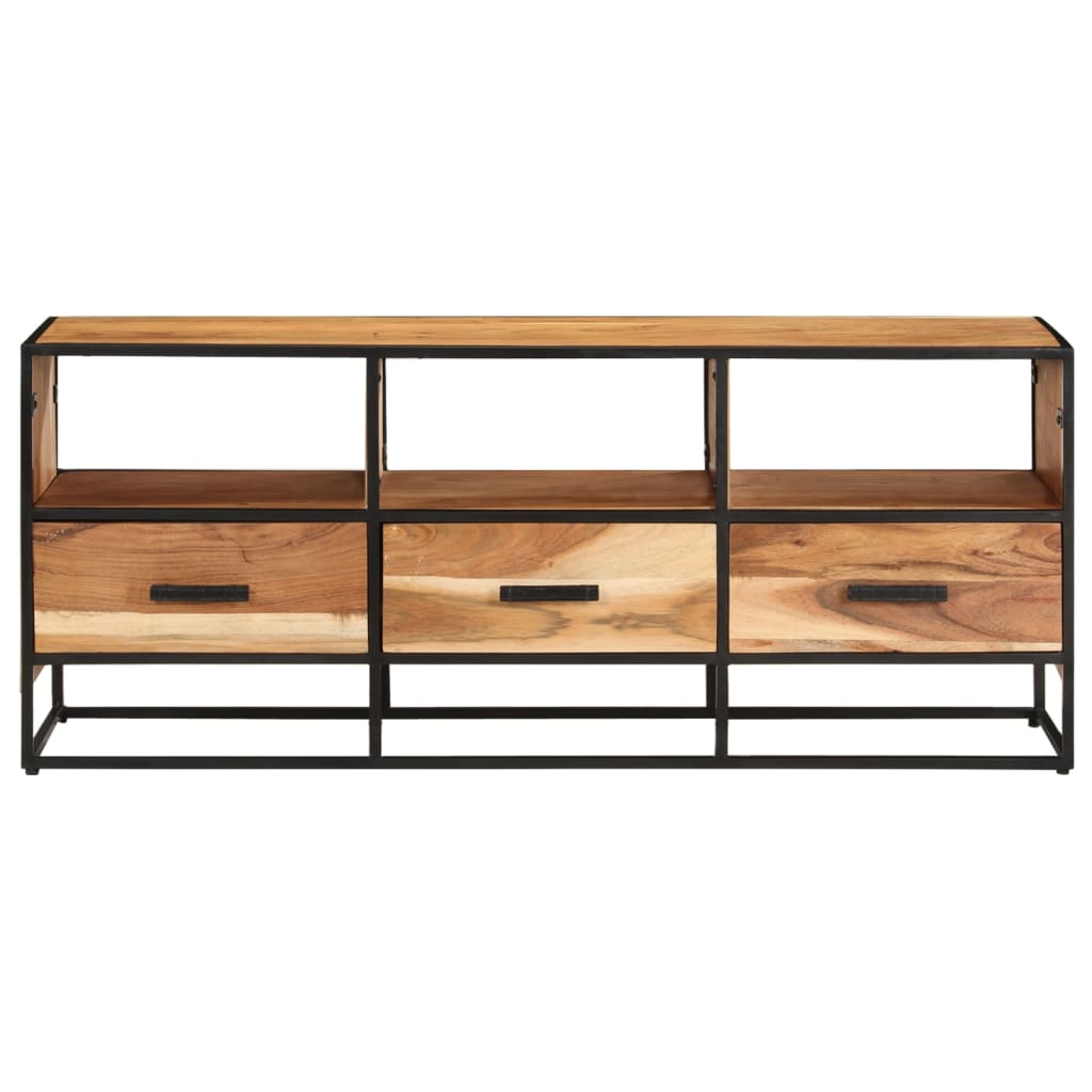 Tv cabinet 110x30x45 cm solid acacia wood - number 2.