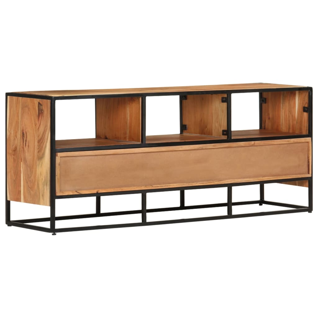 Tv cabinet 110x30x45 cm solid acacia wood - number 4.