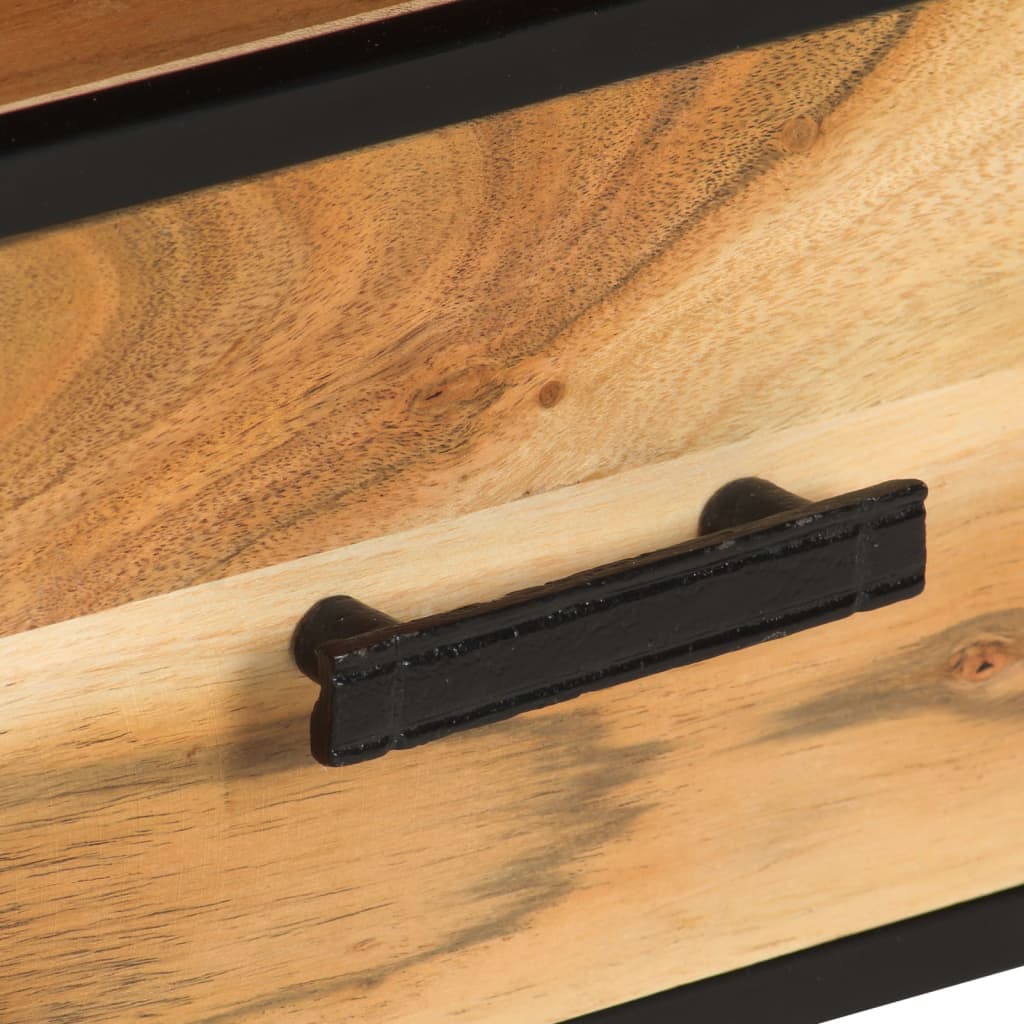 Tv cabinet 110x30x45 cm solid acacia wood - number 7.