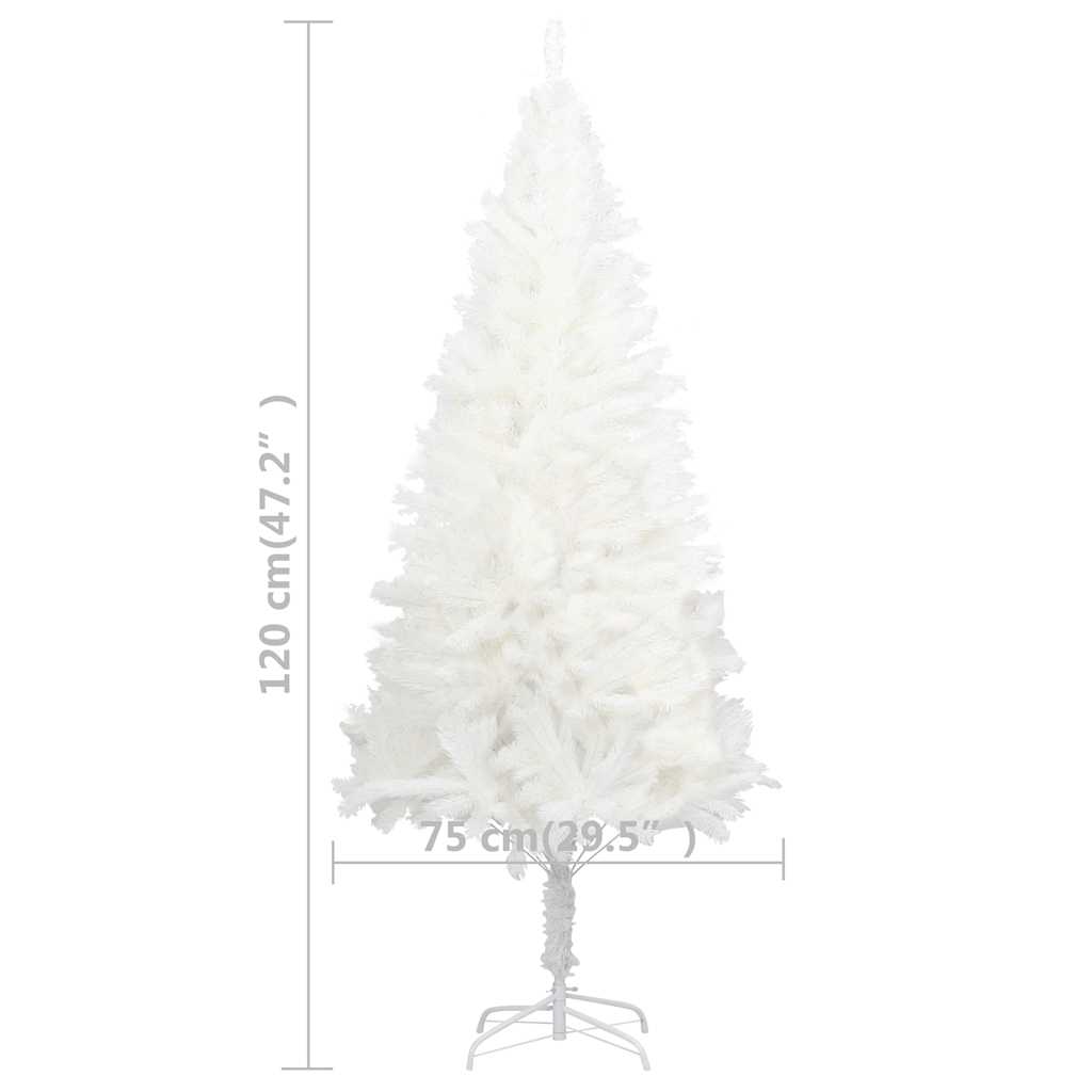 Artificial christmas tree with lights and ball set 120 cm white - number 10.