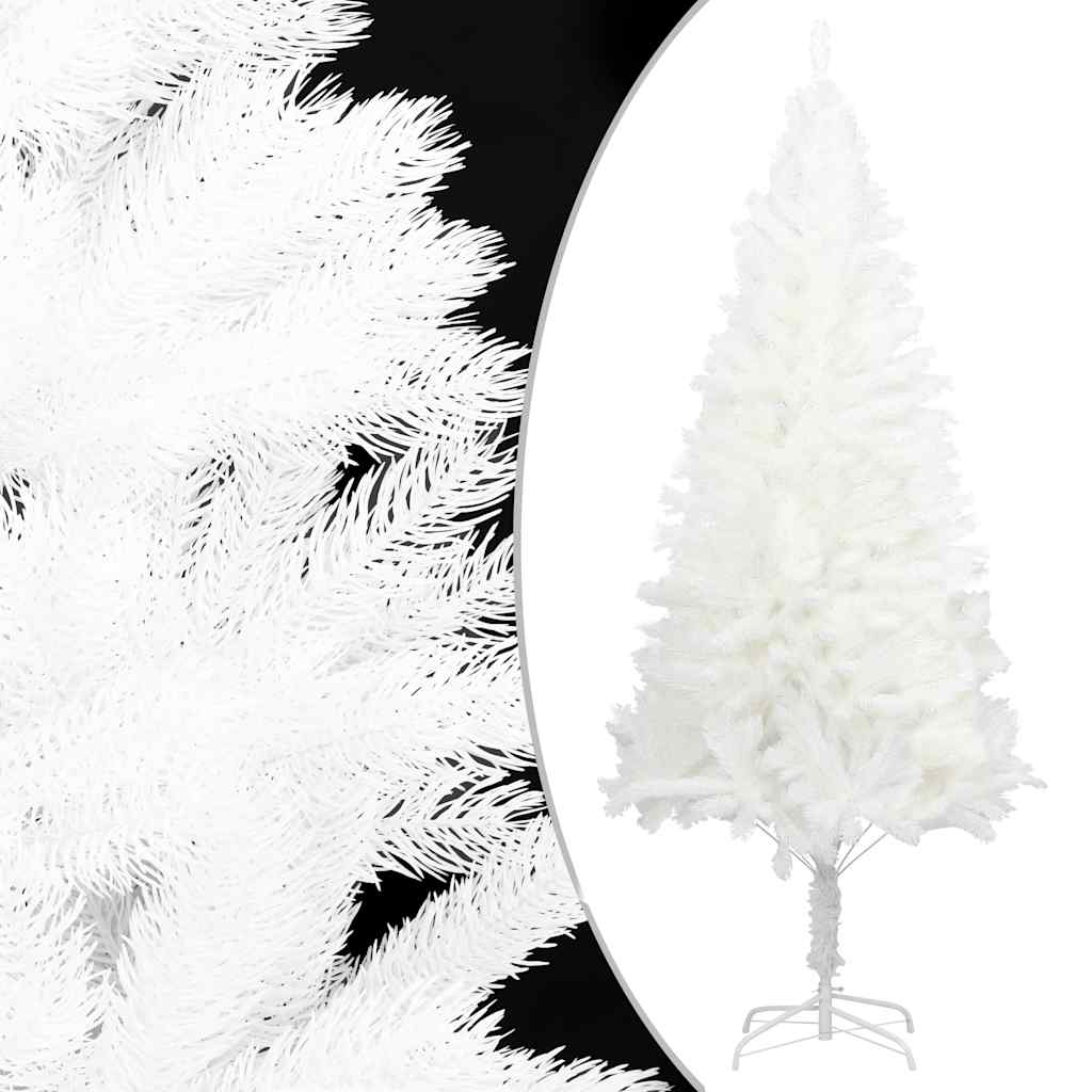 Arbre de noël artificiel avec lumière et bille de 210 cm - blanc, 210 x 105 cm, 1, x - number 2.