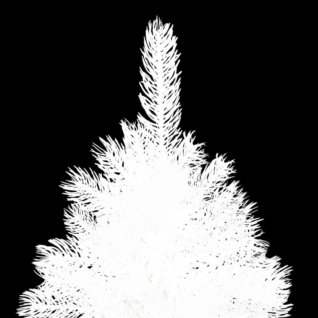 Arbre de noël artificiel avec lumière et bille de 210 cm - blanc, 210 x 105 cm, 1, x - number 3.