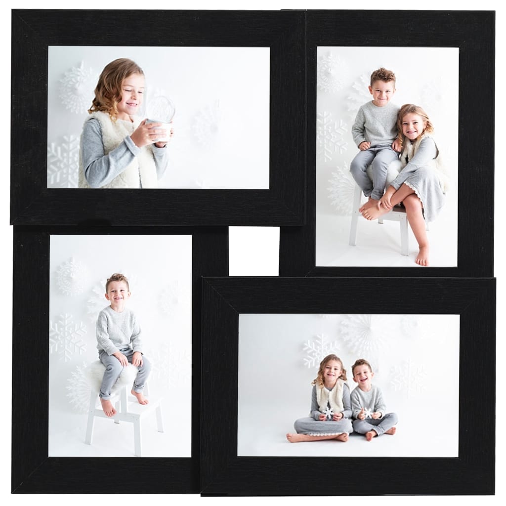 Picture frame for pictures mdf - black, 4 x (10 x 15 cm), 1 - number 2.
