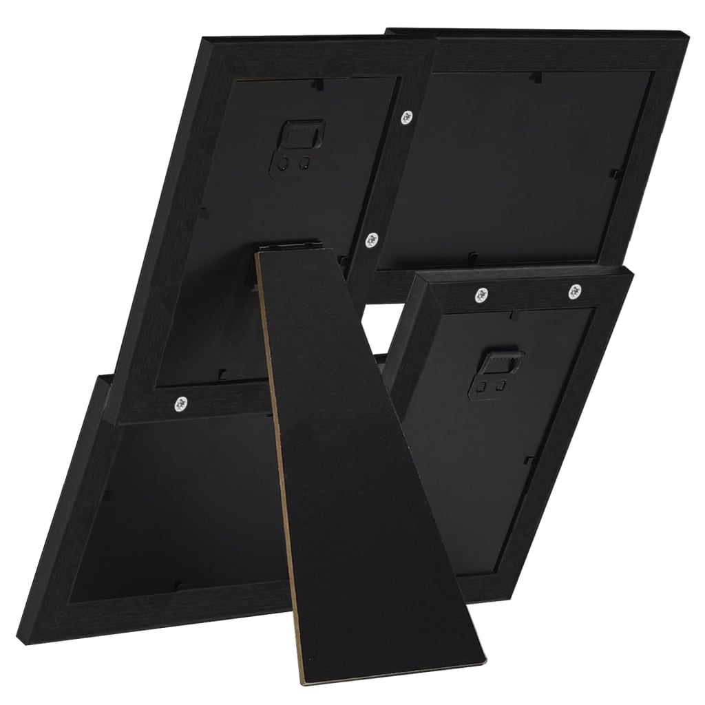 Picture frame for pictures mdf - black, 4 x (10 x 15 cm), 1 - number 4.