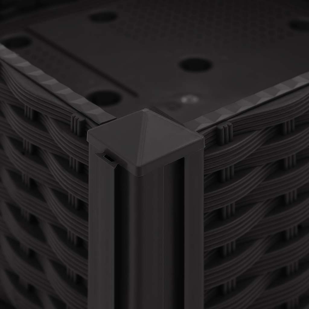 Højbed polypropylen - sort, 40 x 40 x 23 cm, 1 - number 6.