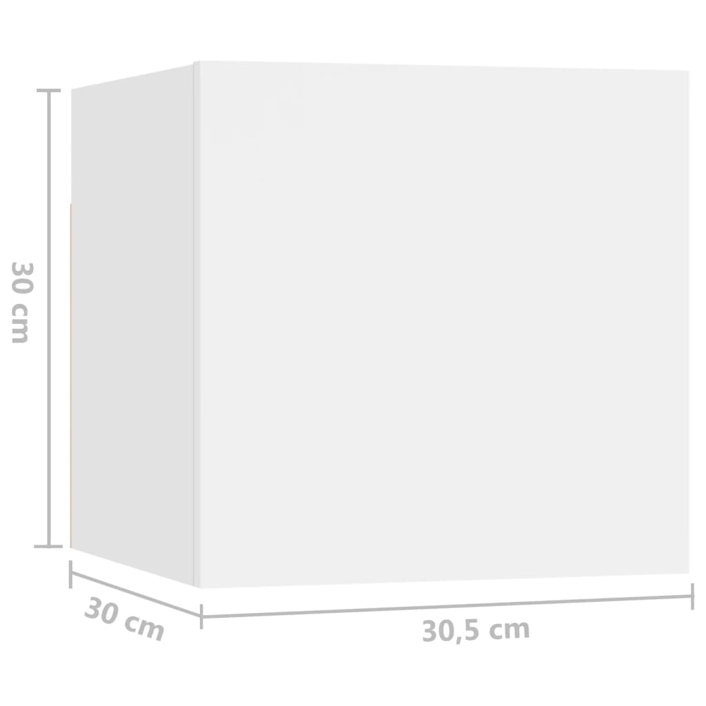 Dijelovi tv ormarića konstruirano drvo - bijelo, 7,60 cm - number 7.
