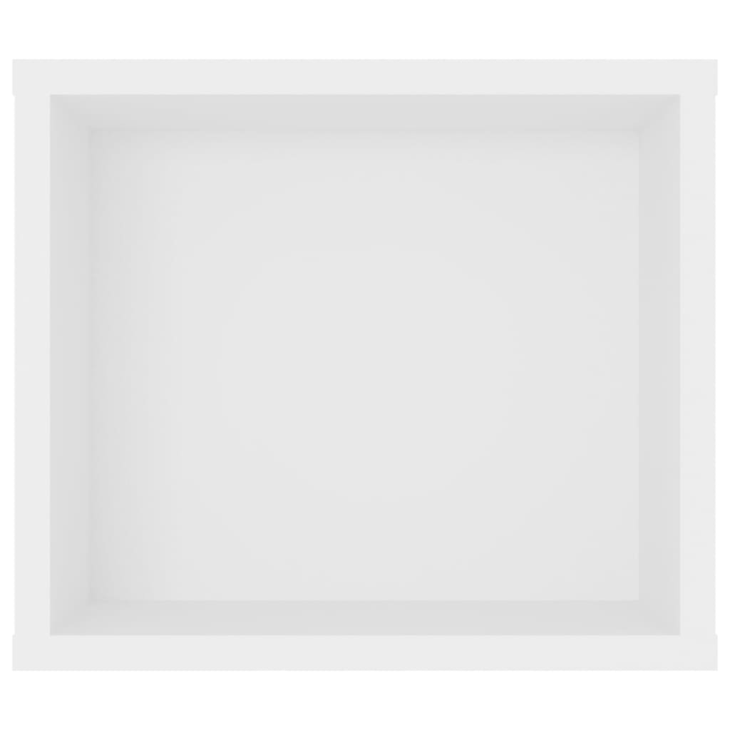 Veggmontert tv-bord 100x30x26,5 cm konstruert tre - hvit, 1 - number 5.