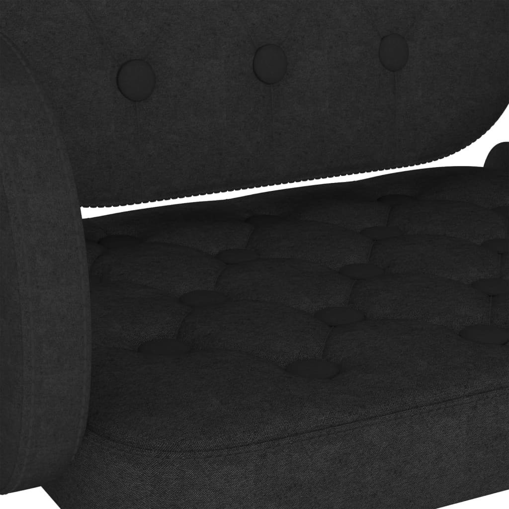 Barkrakker pc. stoff - svart, 2 - number 8.