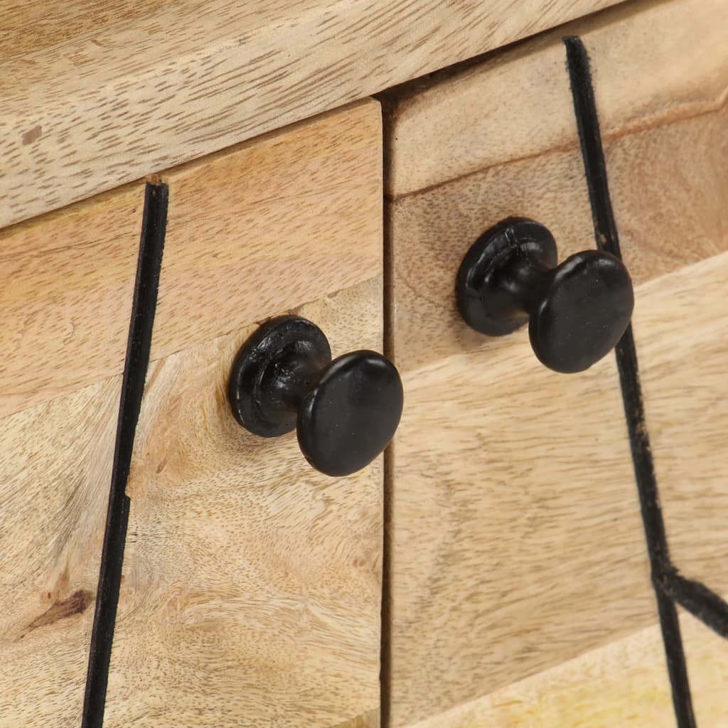 Tv-skab 110x30x40 cm massivt mangotræ - number 8.