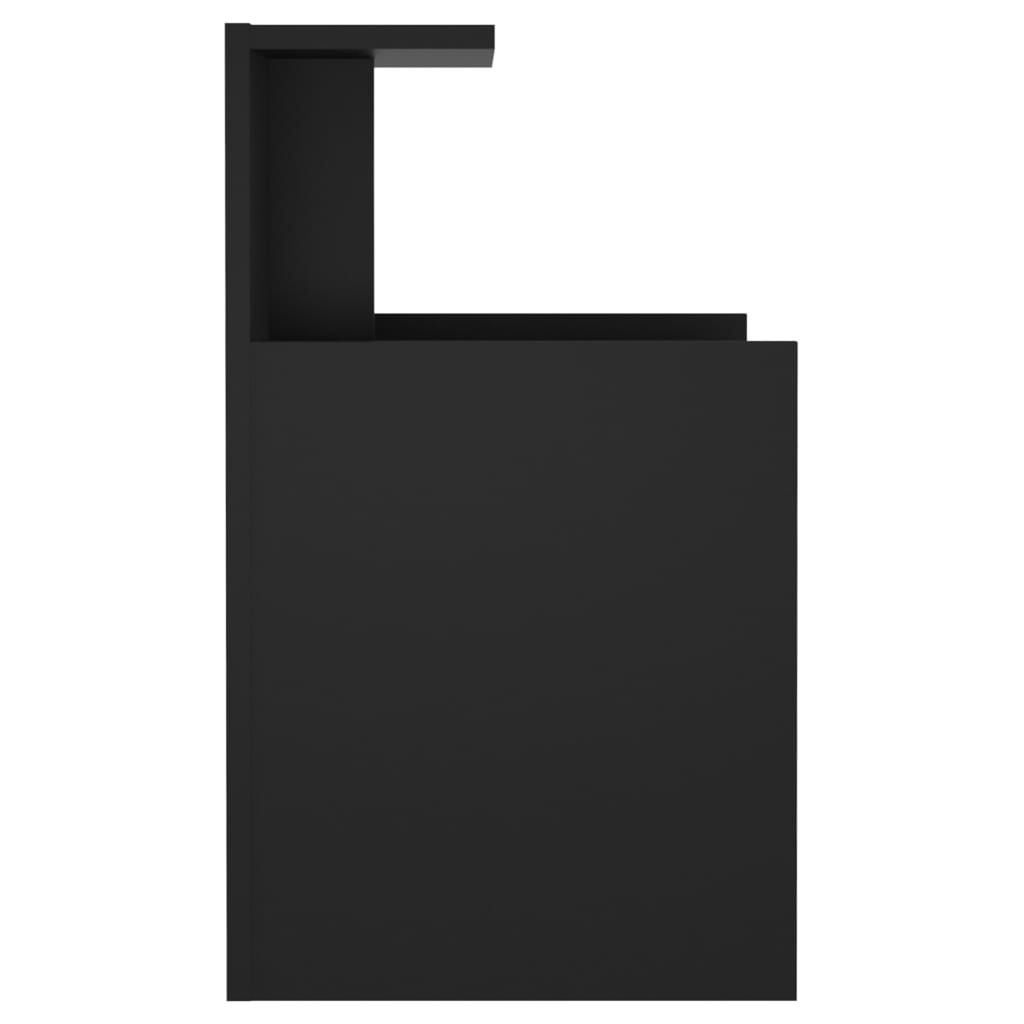 Noćni ormarići 2 kom. 40x35x60 cm konstruirano drvo crno - number 5.