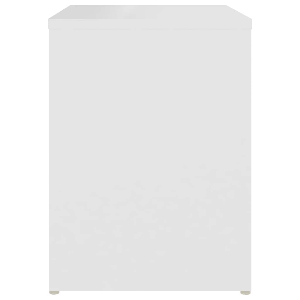 Sengeborde stk. 40x30x40 cm konstrueret træ - hvid, 2 - number 5.