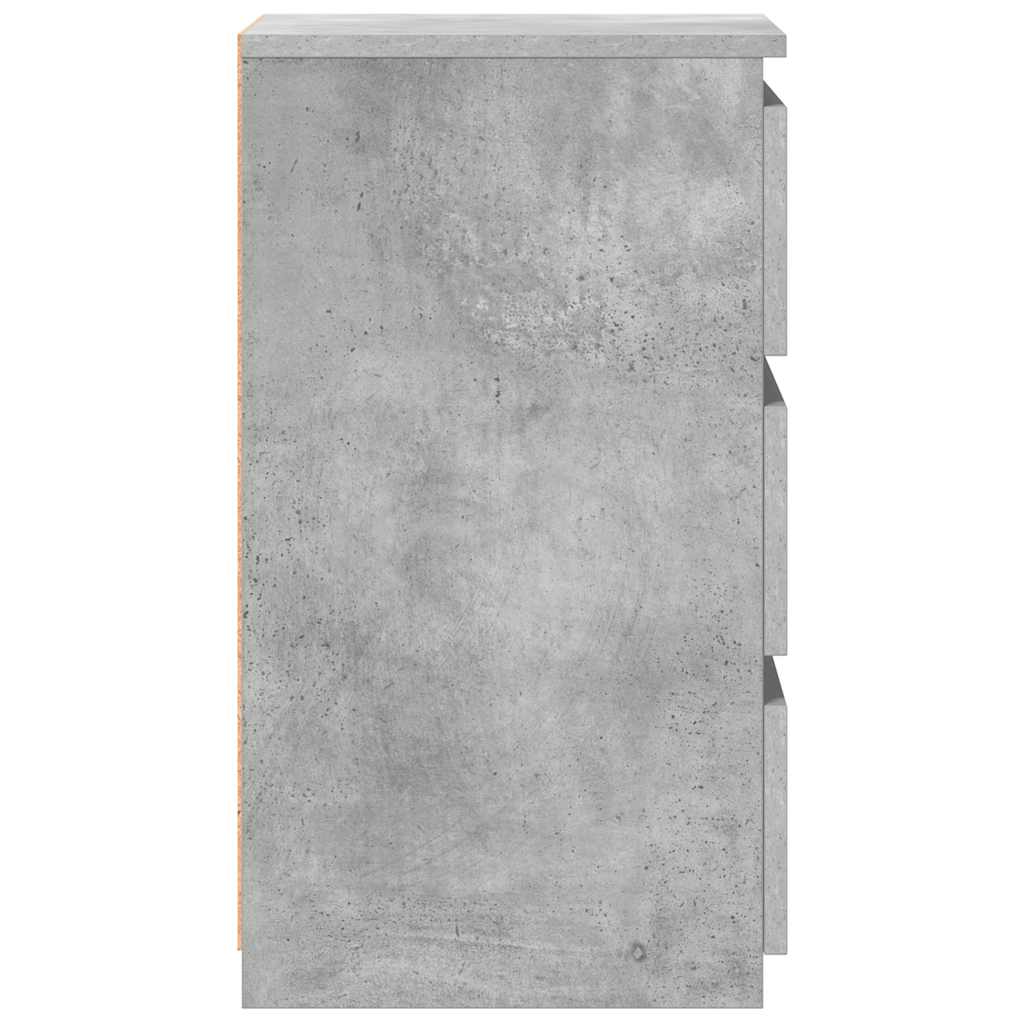 Natborde stk. 40x35x62,5 cm konstrueret træ - betongrå, 2 - number 5.