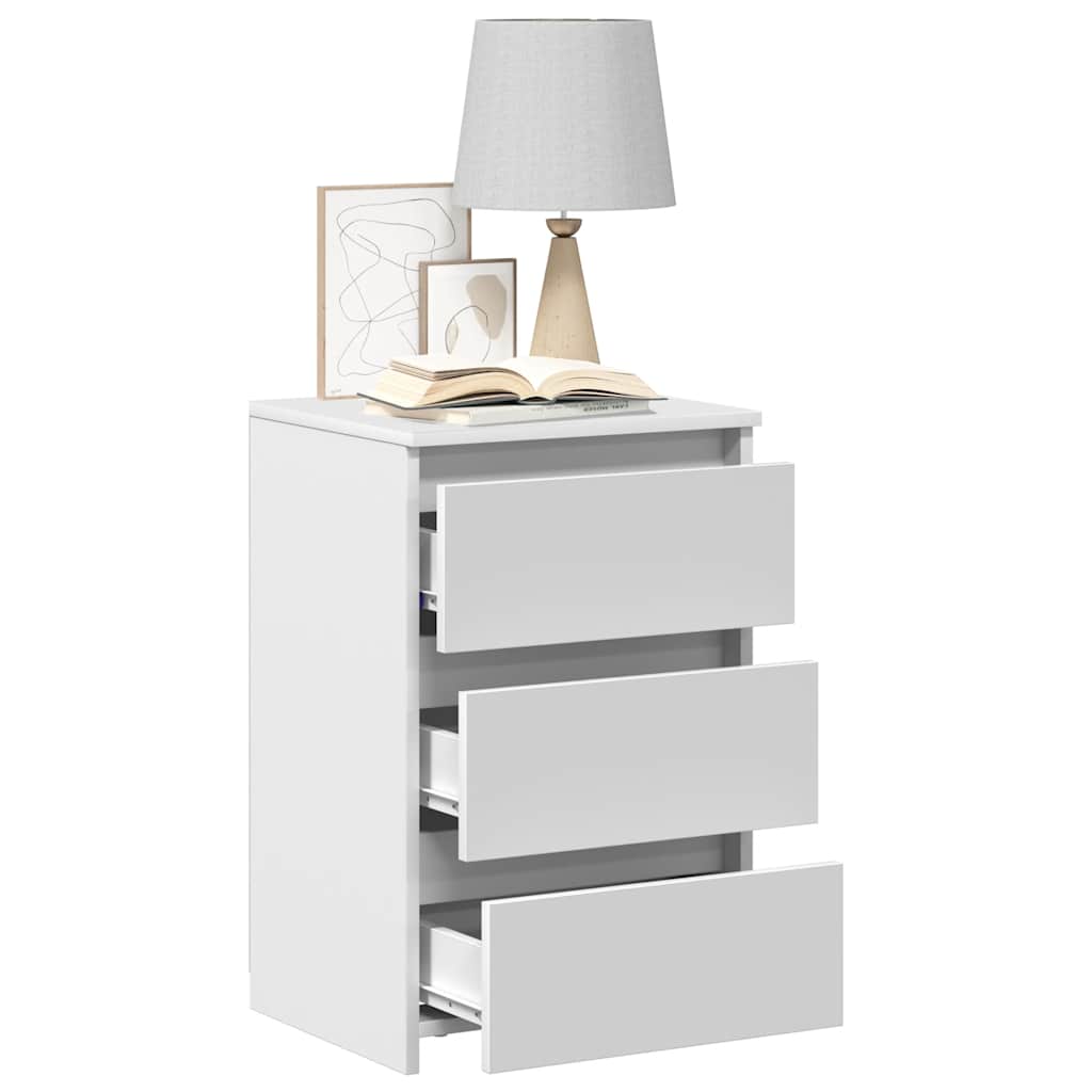 Noćni ormarić kom. 40x35x62,5 cm obrađeno drvo - bijelo, 2 - number 7.