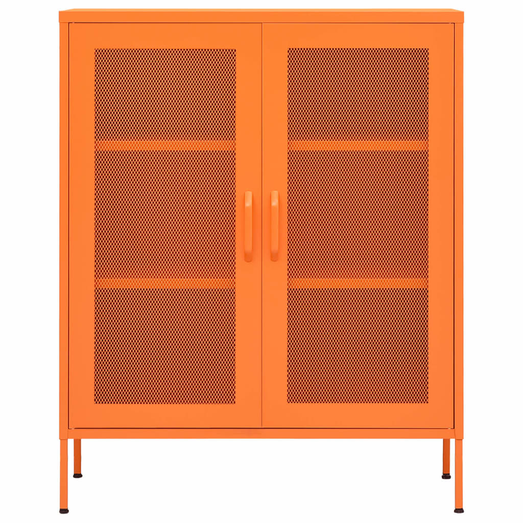 Opbevaringsskab 80x35x101,5 cm stål - orange, 1 - number 3.