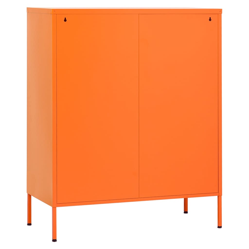 Opbevaringsskab 80x35x101,5 cm stål - orange, 1 - number 6.