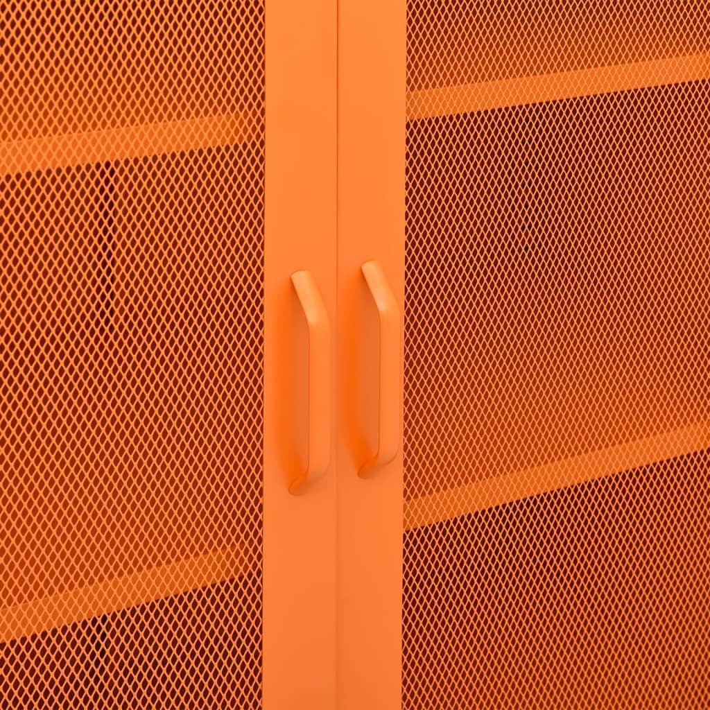 Opbevaringsskab 80x35x101,5 cm stål - orange, 1 - number 8.