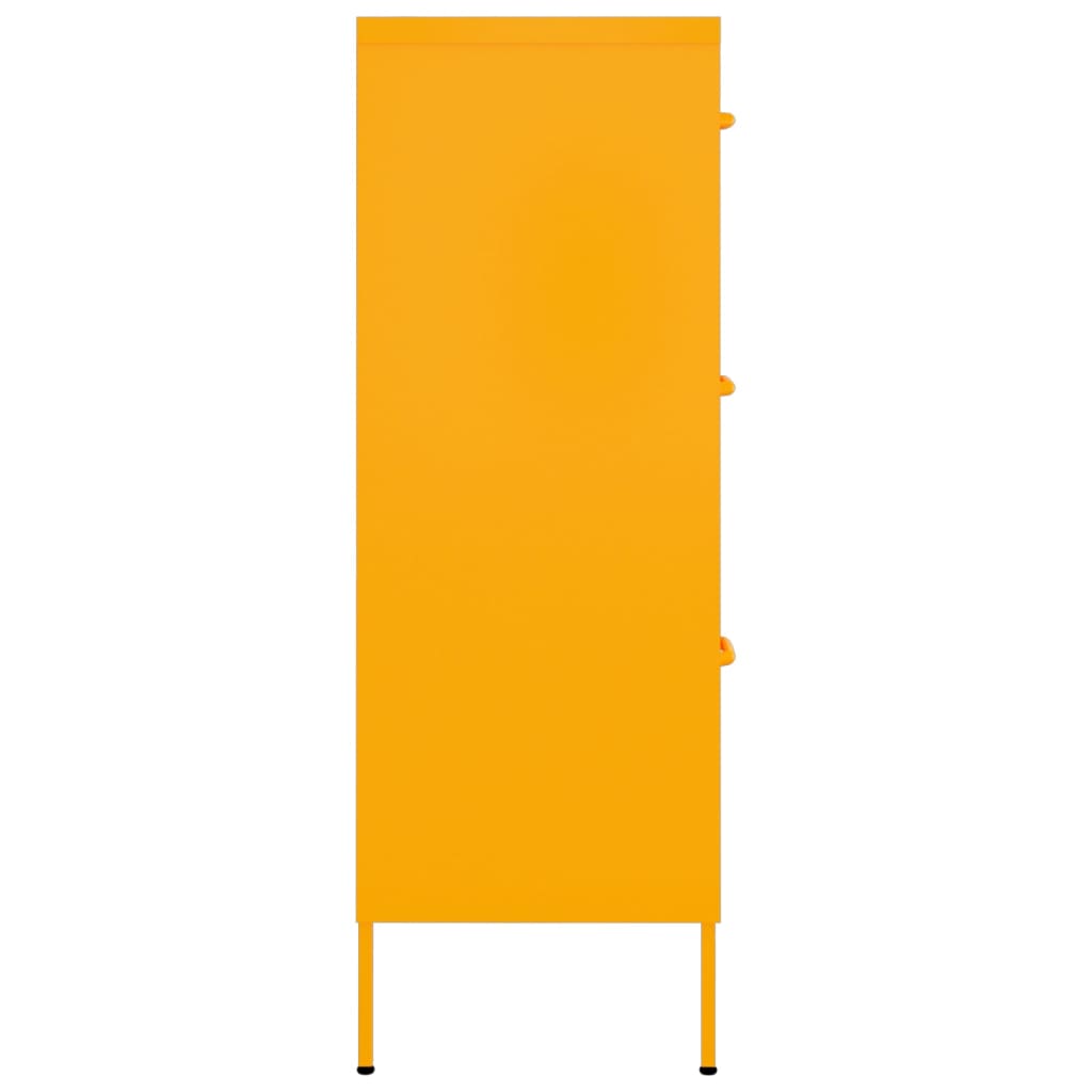Commode 80x35x101.5 cm steel - mustard yellow, 1 - number 4.