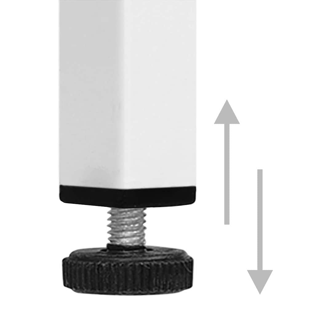 Udstillingsskab 90x40x180 cm stål og hærdet glas - hvid, 1, x - number 9.